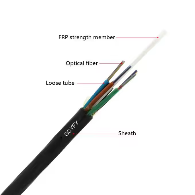 Harga Pabrik GCYFY Air-Blast Duct Micro Single-Mode Fiber Optic Cables 4 6 12 24 48 96 144 288 Ukuran untuk FTTH 0