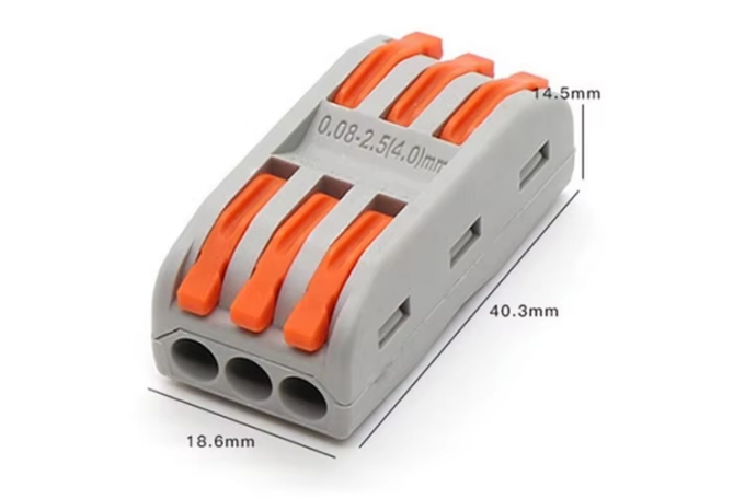 LED Lighting Wire Connector Quick 1-in-2-out Terminal Block 2-in-4-out Wire Splitter 3-in-6-out Terminal Box untuk outdoor 1