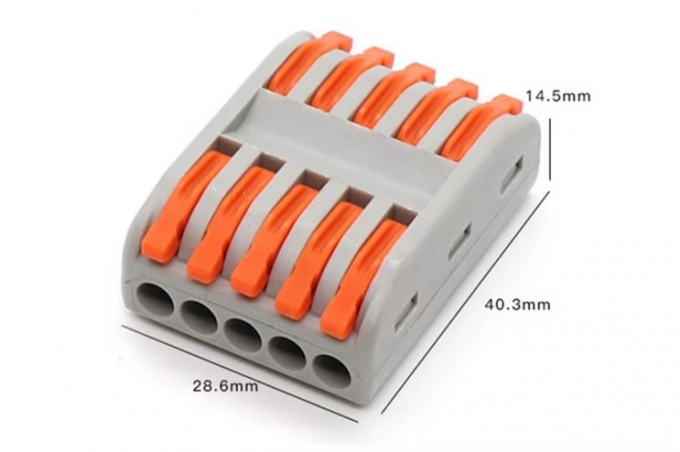 LED Lighting Wire Connector Quick 1-in-2-out Terminal Block 2-in-4-out Wire Splitter 3-in-6-out Terminal Box untuk outdoor 3