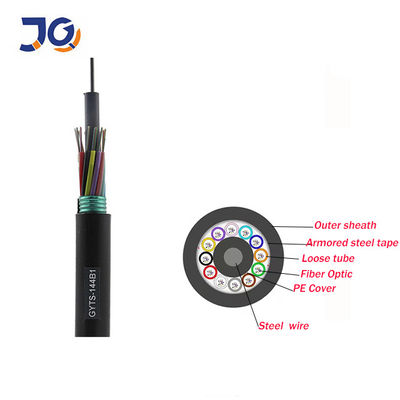 Single Mode 48Core GYTS GYFTS Optical Cable Black Jacket  1550nm  Length