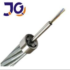Kualitas  OPGW Optical Power Ground Wire Fiber Optic Cable 24 48 Core for Power Transmission Systems pabrik