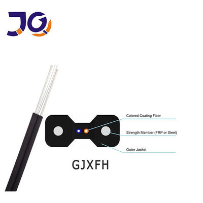 1/2/4 Core Indoor Fiber Optic Drop Cable GJXH-2B6 FTTH g657A2 LSZH Jacket