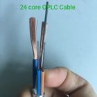 Hybrid 24 Core GYXTW Fiber Optic Cable With Two Copper Power Wires