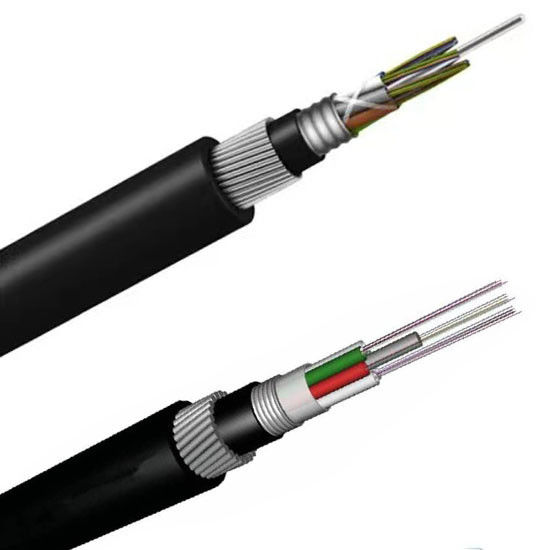 Outdoor Underwater Armored Fiber optic Cable GYTA33 steel wires armored 60 core
