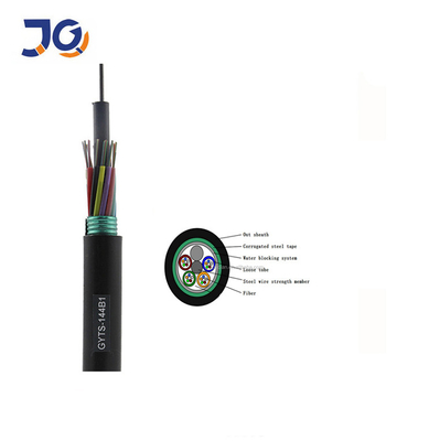 Kabel Serat Saluran Lapis Baja GYTS 24 48 96 144 288 Cores Kabel Serat Optik