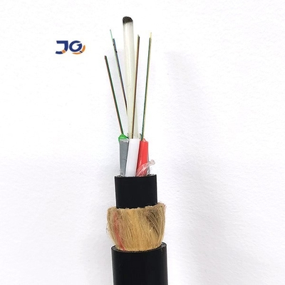Overhead Outdoor Single Jacket Multi Core Singlemode Kabel Serat Optik ADSS