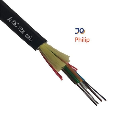 FRP ADSS Kabel Serat Optik Luar Ruangan HDPE Dilapisi dengan benang aramid