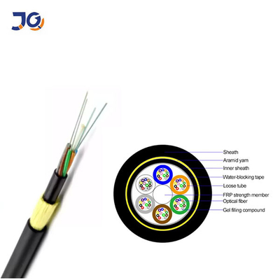 12 Core Kabel Serat Optik Luar Ruangan Stranded Loose Tube Untuk Overhead