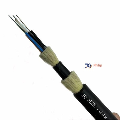 Singlemode No Metlal Multi Cores Kabel Serat Optik ADSS Dengan Benang Aramid