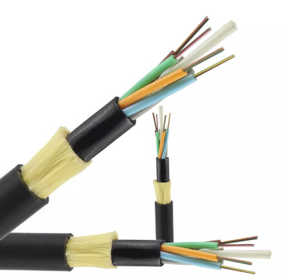 Aerial Non - Metallic Span 50m 12 24 48 Inti Kabel Serat Optik ADSS