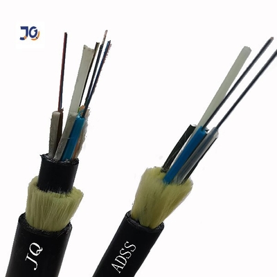HDPE 12/24/48/96 Inti Kabel Serat Optik ADSS Dengan Benang Aramid