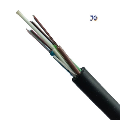 Outdoor Single Model Aerial GYFTY G625d 24 48 Kabel Serat Optik Inti Dengan Kekuatan FRP