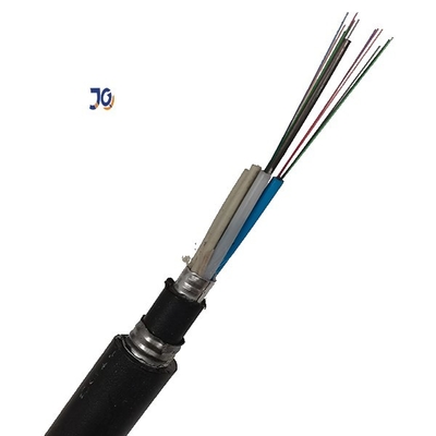 48 Inti Kabel Serat Optik Lapis Baja Luar Ruangan GYTA53 Dengan Jaket Ganda