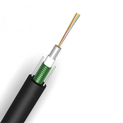 Kabel Serat Optik Udara GYXTW Lapis Baja 2 4 6 8 10 12 24 Inti 1km