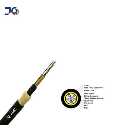 Kabel Serat Optik Aerial ADSS 8 24 Core Kabel Serat Optik