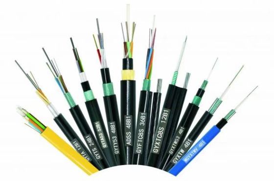 Single Mode G.652D 2-144 Serat Kabel Serat Optik Panjang 1km-5km