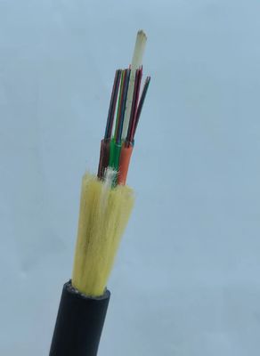 ADSS 12 24 48 Core Span 100m Kabel Serat Optik Luar Angkasa