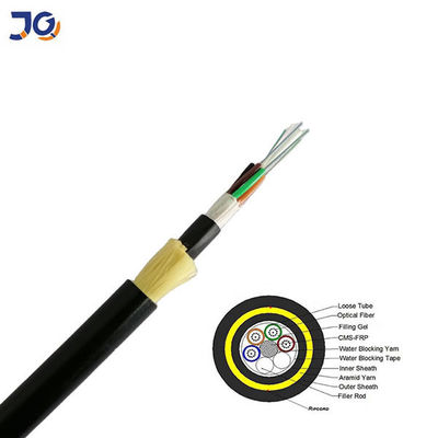 Kabel Serat Optik ADSS Mode Tunggal 48 Inti 96 Inti Kabel Serat Optik Udara OFC