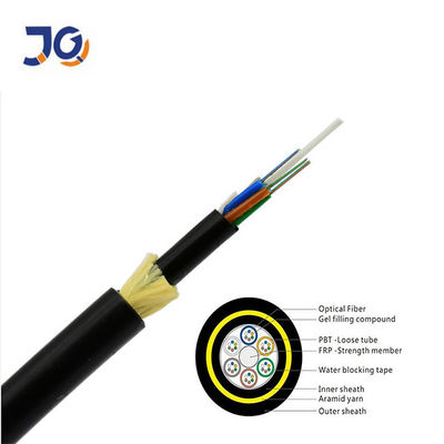 Semua Dielektrik Self-Supporting ADSS Span 100m Fiber Optic Kabel 24 Inti