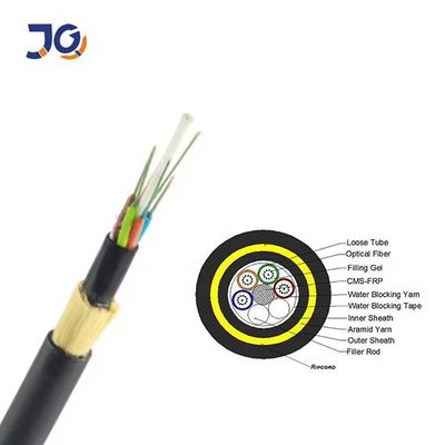 Semua Dielektrik Self-Supporting ADSS Span 250m 24 Core 48 Core 96 Core Fiber Optic Kabel ADSS