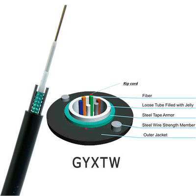 China Produsen Kabel Serat Optik Kabel Serat Optik FTTH SM G652D 12 Kabel Serat Optik