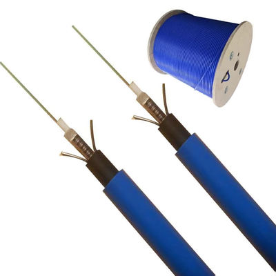MGXSTV Flame retardant Armored Fiber Cable LSZH Blue Color G652D 6 12 24 48 inti Kabel serat optik tambang