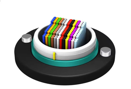 Overhead 652D 288 core HDPE Outer Jacket Fiber Optical ribbon Kabel Multi Tube Gel-diisi Kabel Serat Optik Luar