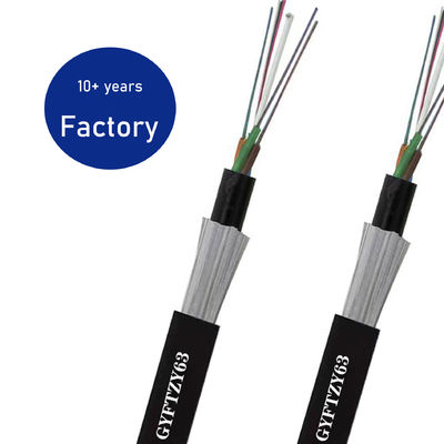 Subterranean Underwater Double Jacket LSZH Flame - Retardant Ratproof 12 24 36 48 64 72 Core Kabel Serat Optik
