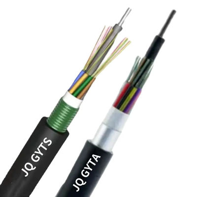 2 sampai 288 Core GYTA GYTS Kabel Serat Optik Lapis Lapis Luar Ruang Langsung Terkubur G652D