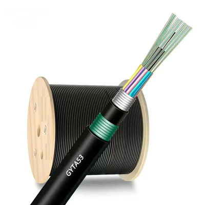 Outdoor Underwater GYTA33 GYTA53 kabel optik serat bawah laut harga per meter 12 24 48 Core Direct Buried Optical Fiber