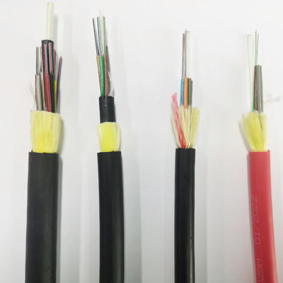 Adss Single Mode Aerial Fiber Optic Cable 6 8 12 24 48 Core Cable Adss G652D G657A1 Kabel Serat Optik Luar Ruang