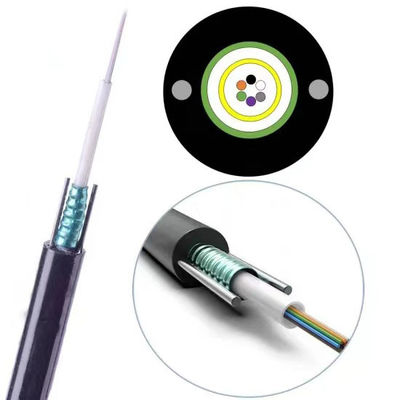 4 / 6/8/12 Core Outdoor Aerial Overhead GYXTW Kabel Serat Optik