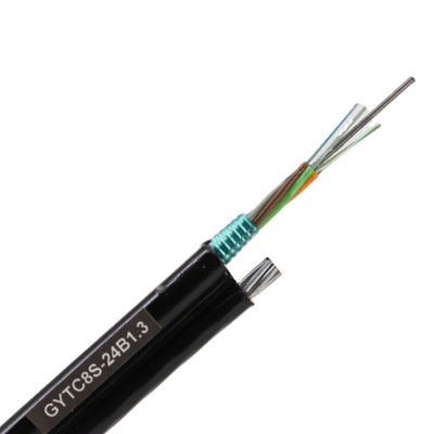 UV PE Jacket Aerial Gambar 8 Kabel Serat Optik 9.0*14.8mm Diameter Luar untuk Transfer Data Kecepatan