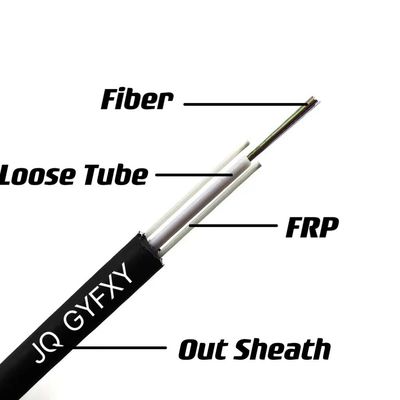 Kabel Fiber Optic Outdoor GYFXY Central Loose Tube Kabel Non-Metal Non-Armored Mode Tunggal