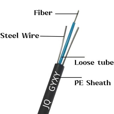 2 4 6 8 12 inti Outdoor Fiber Optic Kabel GYXY Kabel tidak lapis baja