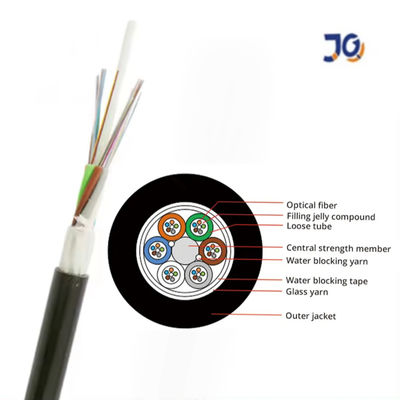 Mode tunggal Tabung longgar Kabel serat non-logam Kabel serat optik GYFY Kabel optik udara