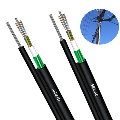 Jiqian overhead outdoor 48 core fig 8 fiber optic cable Self Supporting Armored figure 8 fiber optic cable GYTC8S