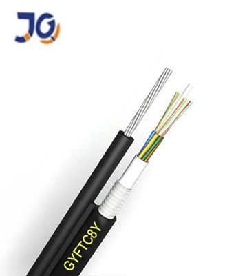 GYFTC8Y Outdoor Fiber Optic Gambar 8 Kabel Stranded Loose Tube FRP Kekuatan Anggota Kabel Udara