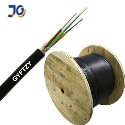 FRP Kekuatan Anggota LSZH Sheath Fiber Optic Kabel GYFTZY terikat pipa longgar luar kabel serat optik