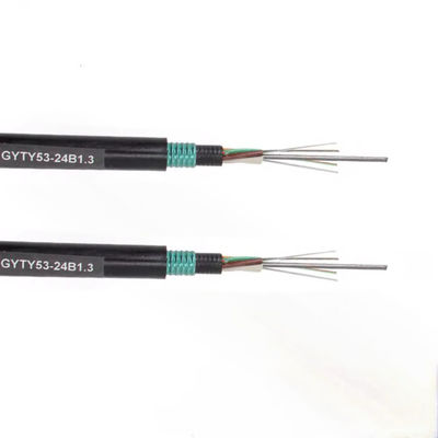 2-144 core double sheath double armored GYTY53 Direct Buried Underground Fiber Optic Cable