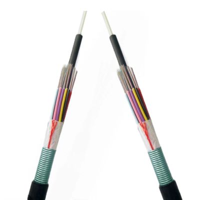PSP Armored Outdoor All Dry Fiber Optic Cable GYFS dipersenjatai dengan pita baja atau FRP