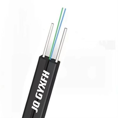 FTTH Indoor Drop Fiber Optic Cable 1 2 4 Core G652D LSZH GJXFH Bend Insensitive Fiber Optic Cable