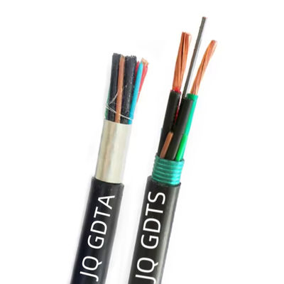 Kabel Serat Optik Hibrida 48 Core Armored Photoelectric Kabel GDTA GDTS Dengan Kabel Daya 2x2mm