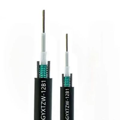 4 6 8 12 24 core GYXTZW Unitube Flame-retardant Cable single-mode outdoor fiber optic cable LSZH Jacket