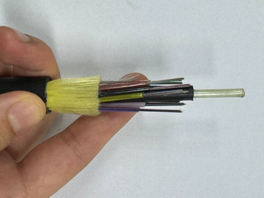 12 24 32 48 72 96 144 Kabel Fiber Optic Outdoor Core Kabel ADSS Span 150 100 200M