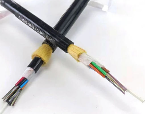 12 24 32 48 72 96 144 Kabel Fiber Optic Outdoor Core Kabel ADSS Span 150 100 200M