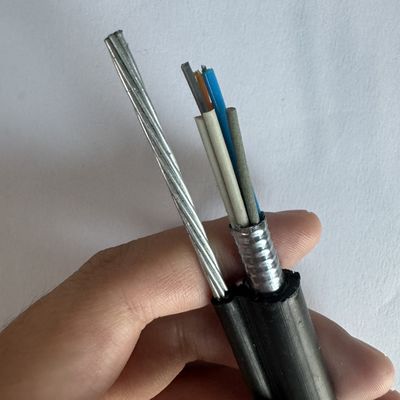 Gambar Udara 8 GYXTC8S GYTC8A GYXTC8Y GYTC8S Kabel Serat Optik Dengan Wire Messenger Baja