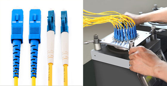 SC/SC Fiber Optic Patch Cord Single Multi mode Fiber Untuk FTTH 1m 2m 5m 10m