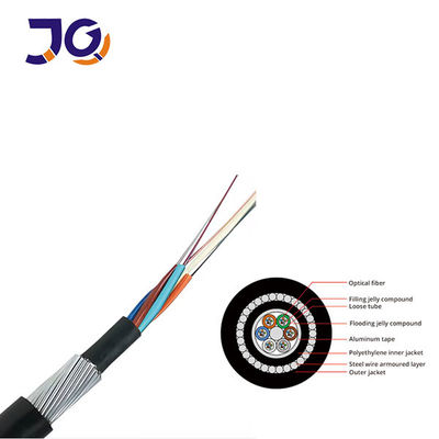 Kabel serat optik bawah laut GYTA33 48 96 144 Inti Kabel serat optik bawah air