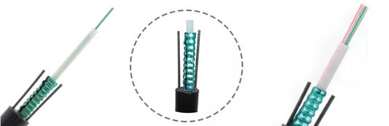 2 4 6 8 16 24 Core Aerial Armored Fiber Optic Cable Gyxtw Gyxtw53 Uni Tube Single Mode Kabel komunikasi